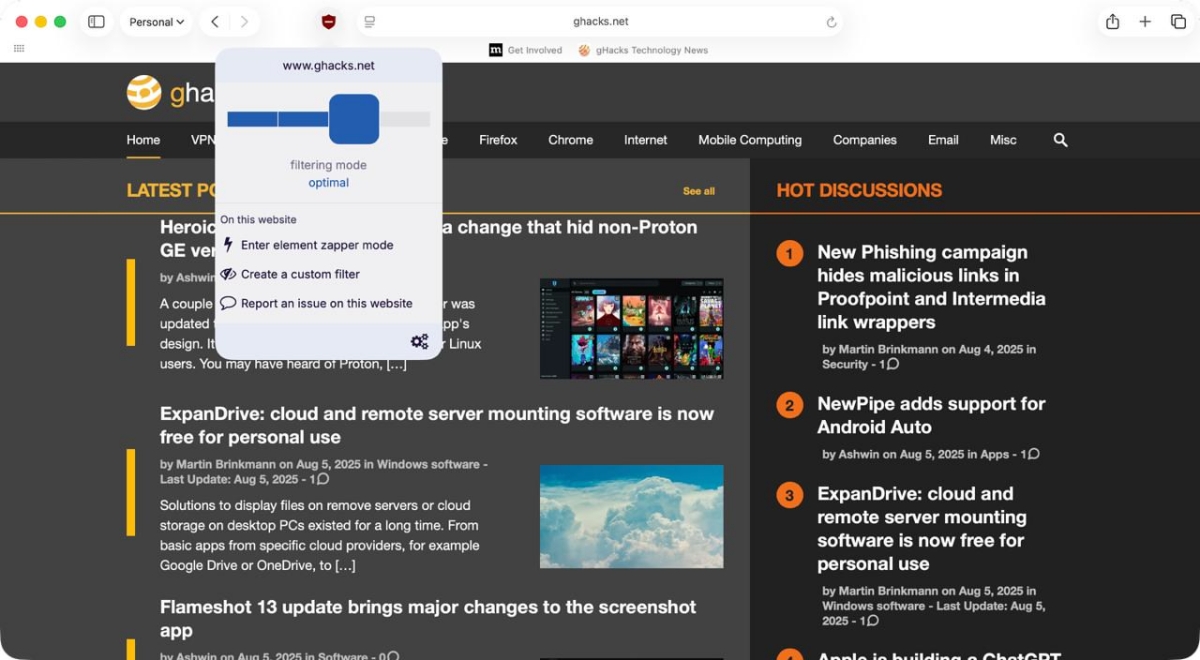 Блокувальник реклами uBlock Origin Lite вийшов для Safari на iOS і macOS